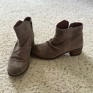 Genuine Suede Leather Booties